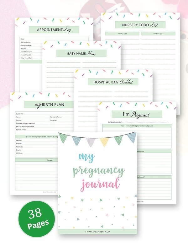 Free Printable Pregnancy Journal