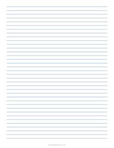 printable narrow ruled lined paper template