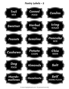 Chalk Labels Blackboard Chalkboard Stickers Kitchen Pantry Jam Jar Label  Tags