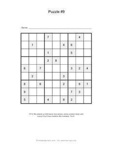 Sudoku Irregular 10X10 - Medio - Volumen 10 - 276 Puzzles