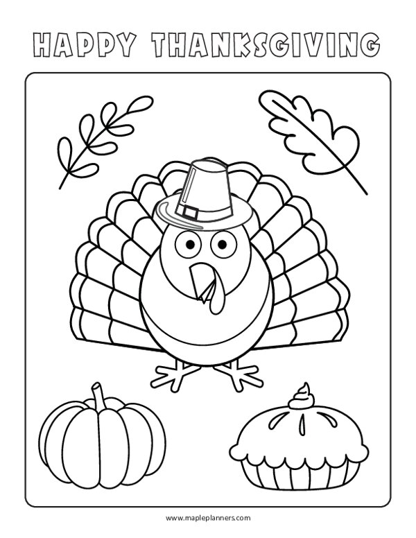 turkey coloring