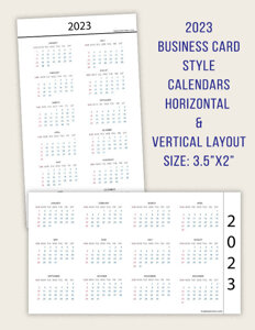 Month on 2 Pages Planner Calendar Refill – Sunday Start