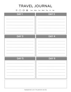Business Travel Packing Checklist Template