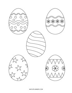 Easter Eggs Coloring Pages