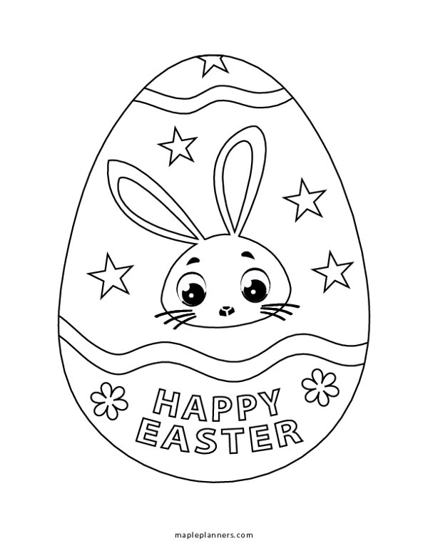 Easter Egg Coloring Pages