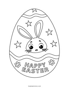 Easter Egg Coloring Pages