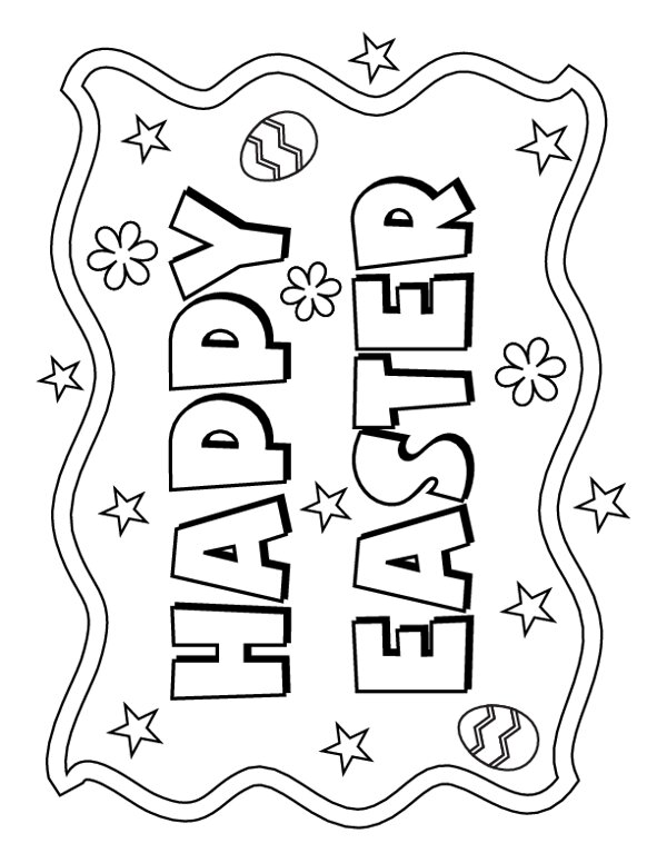 Happy Easter Coloring Pages