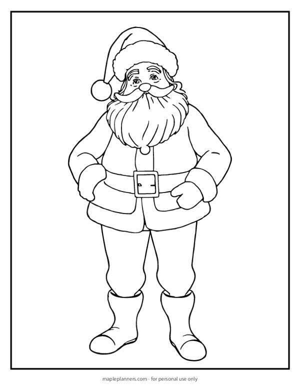 Santa Claus Coloring Sheet