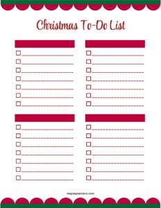 Christmas To Do List Template - #5