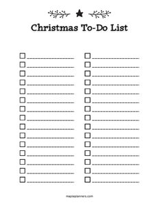 Christmas To Do List Template - #6