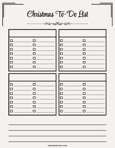 Christmas To Do List Template - #9