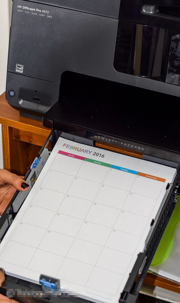 Printing Letter Size Planner Back to Back