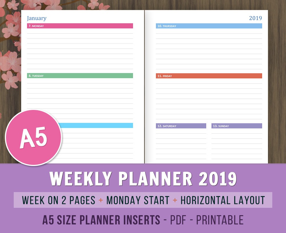 2019 Planner Printable