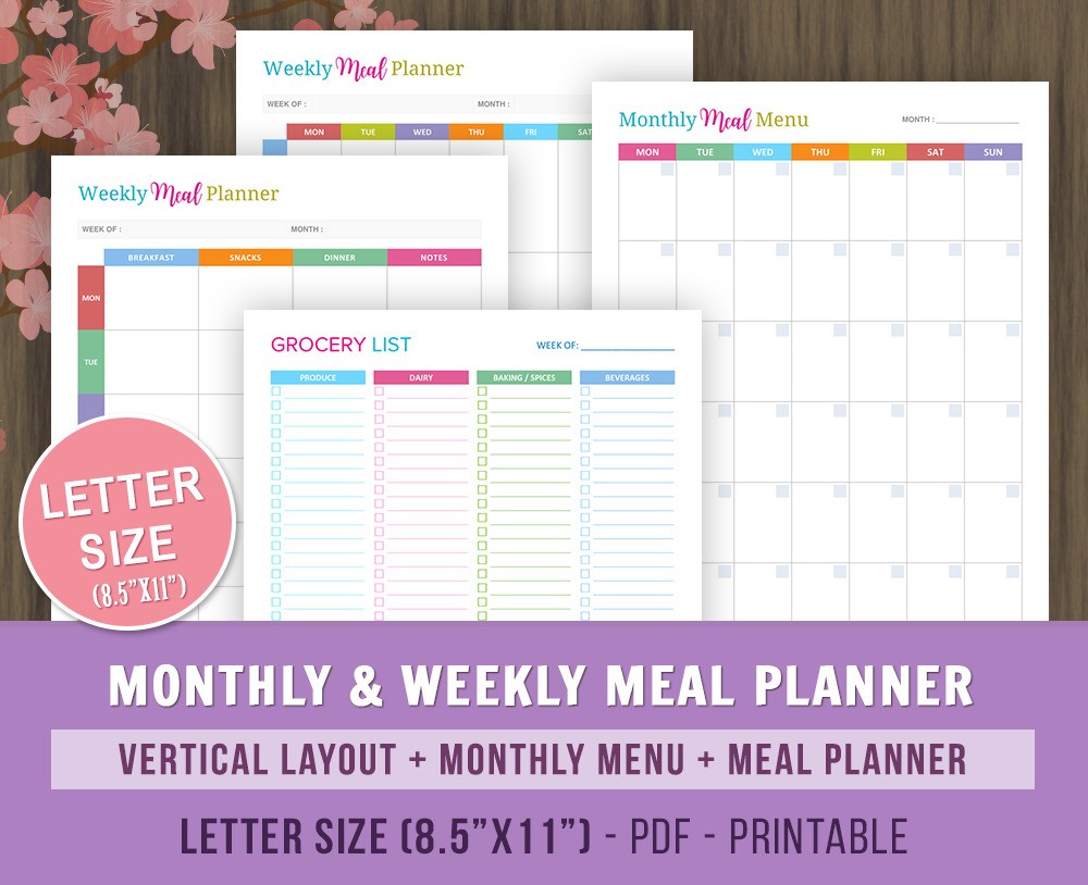 Weekly Meal Planner: How to Plan your Meal Menu for the Week - Maple ...