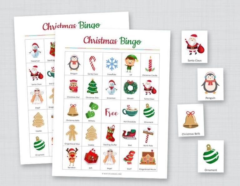 Christmas Bingo Game Printable