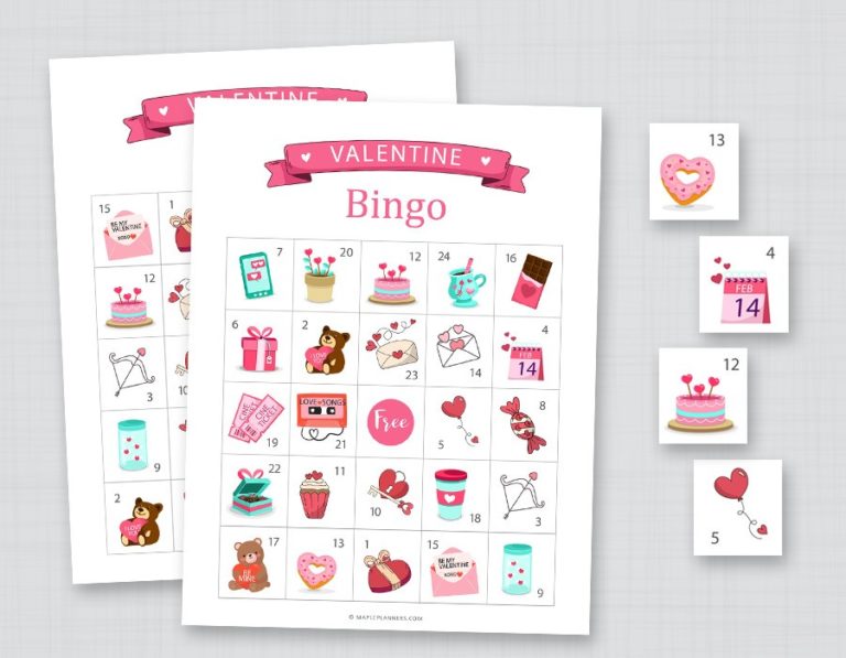 Valentine Bingo Game Printable