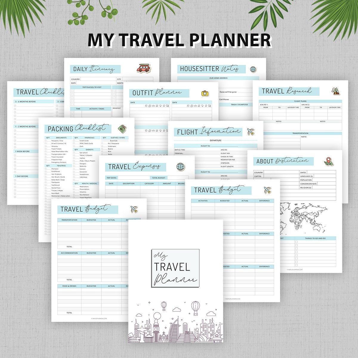 My Travel Planner Binder Printable
