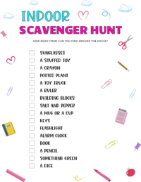 Printable Spring Backyard Scavenger Hunt for Kids