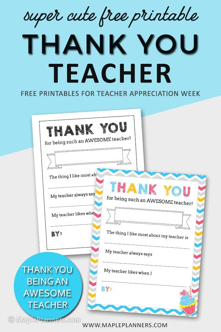 Teacher Appreciation Week Is Here: Write a Thank You Note