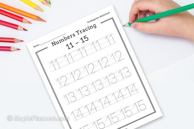 Number 2 Tracing Worksheets - 15 FREE Pages