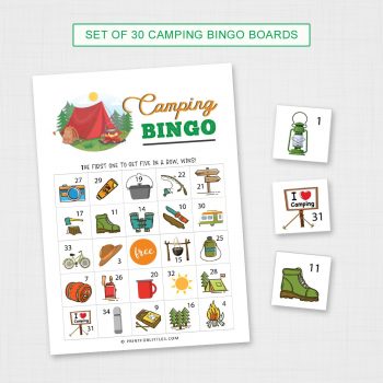 Free Printable Camping Bingo | Fun Outdoor Activities for Kids