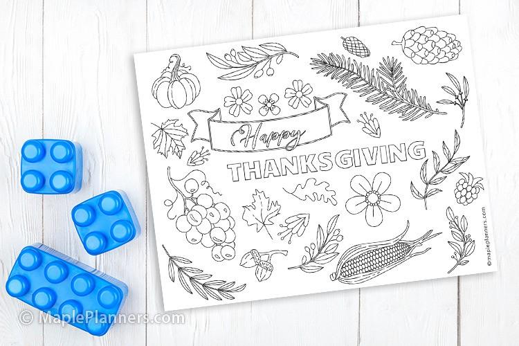Free Printable Thanksgiving Coloring Pages for Kids