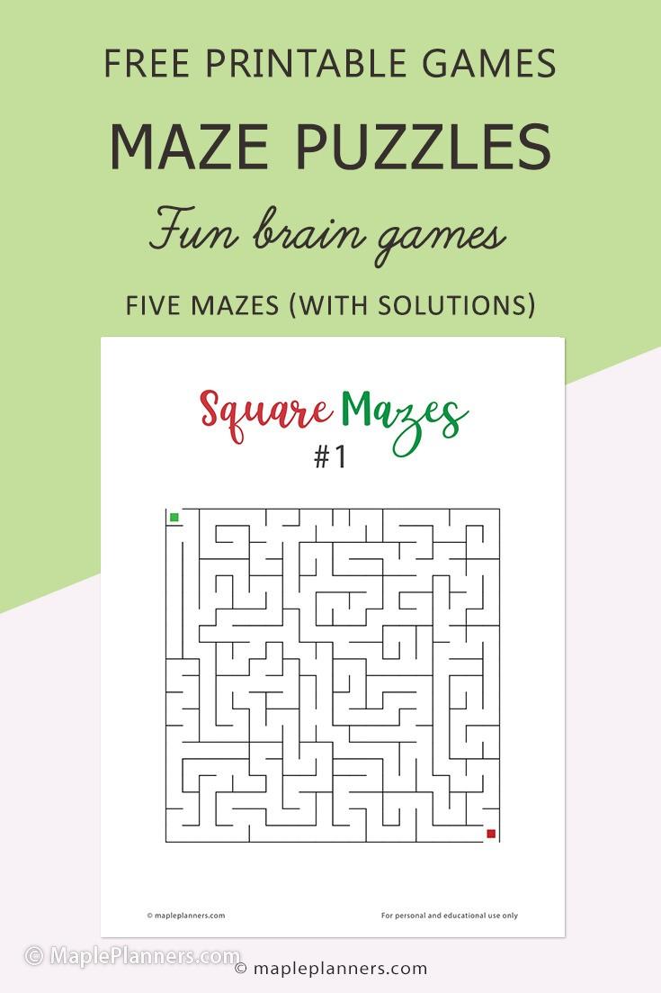Free Printable Mazes for Kids