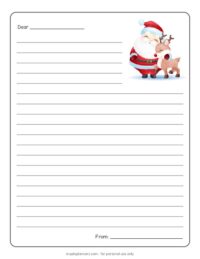 Printable Letter to Santa Templates