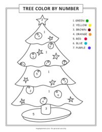 Christmas Coloring and Tracing Sheets