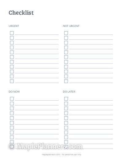 Make your own Checklist | Custom Checklist Maker