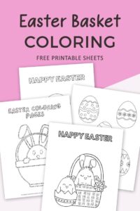 Free Easter Basket Coloring Pages