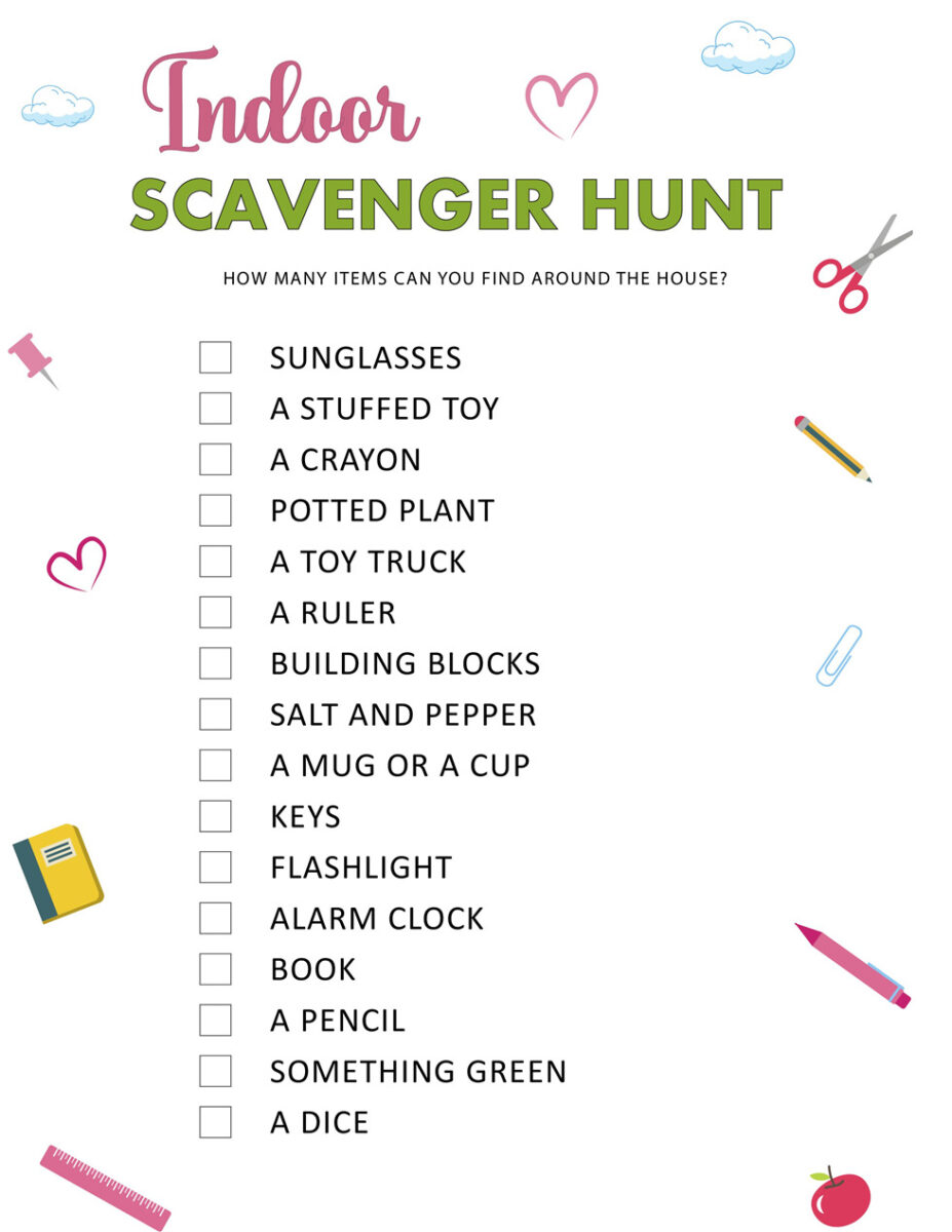 Scavenger Hunt Free Printable