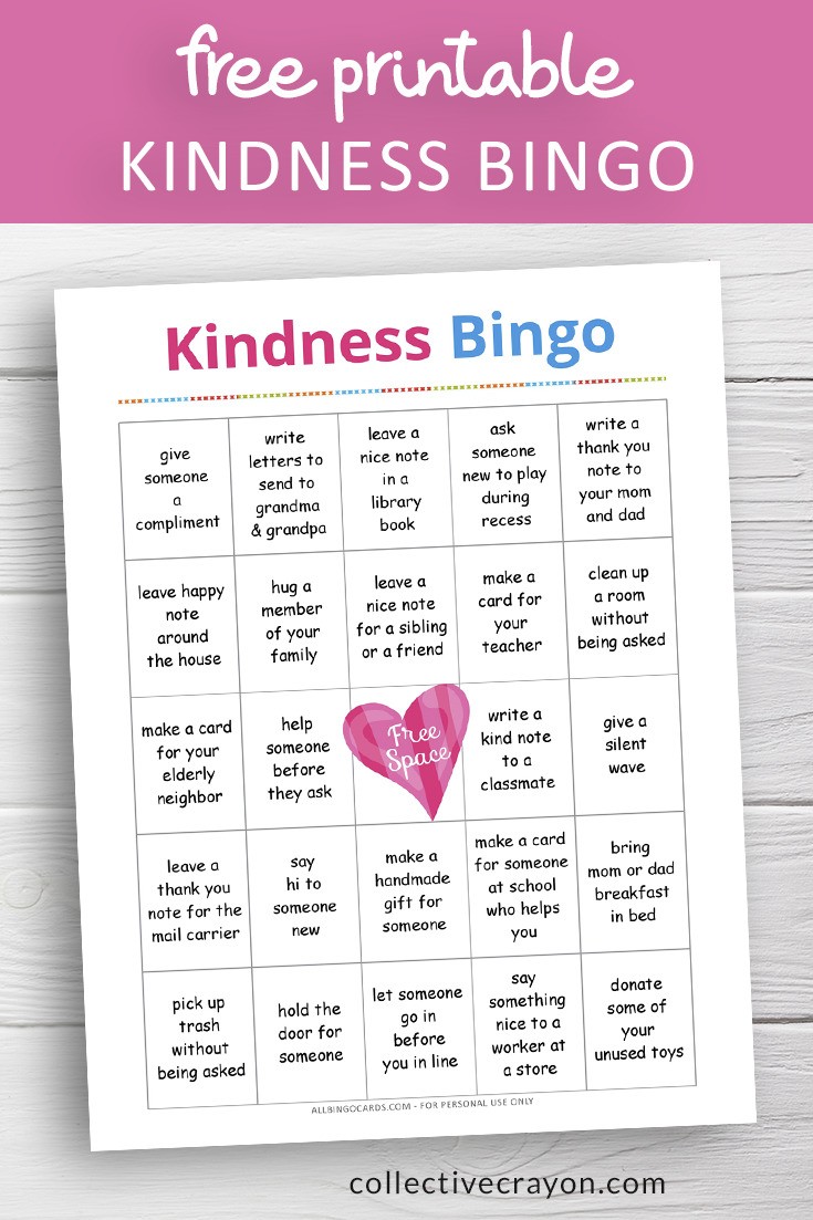 Acts of Kindness Bingo Printable